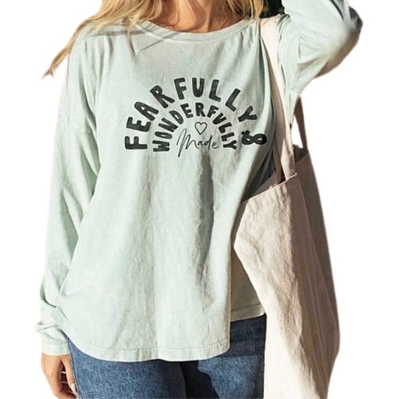 NEW! Oat Collective‎ women's xl burnout graphic t-shirt mint green - Picture 1 of 5